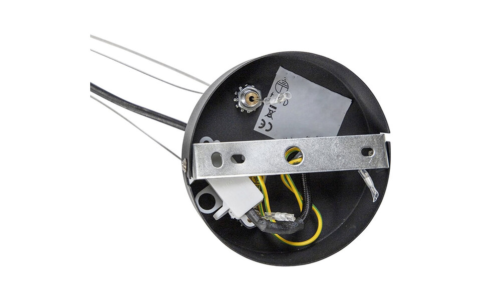 HLW LED Zwarte LED Hanglamp Trion Barnon - 4-lichts, Mat Aluminium, E27 fitting HLW LED Zwarte LED Hanglamp Trion Barnon - 4-lichts, Mat Aluminium, E27 fitting