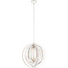 HLW LED LED Pendant Lamp Wood - Trion Bola Round Design with E27 Fitting and Matte Light Brown