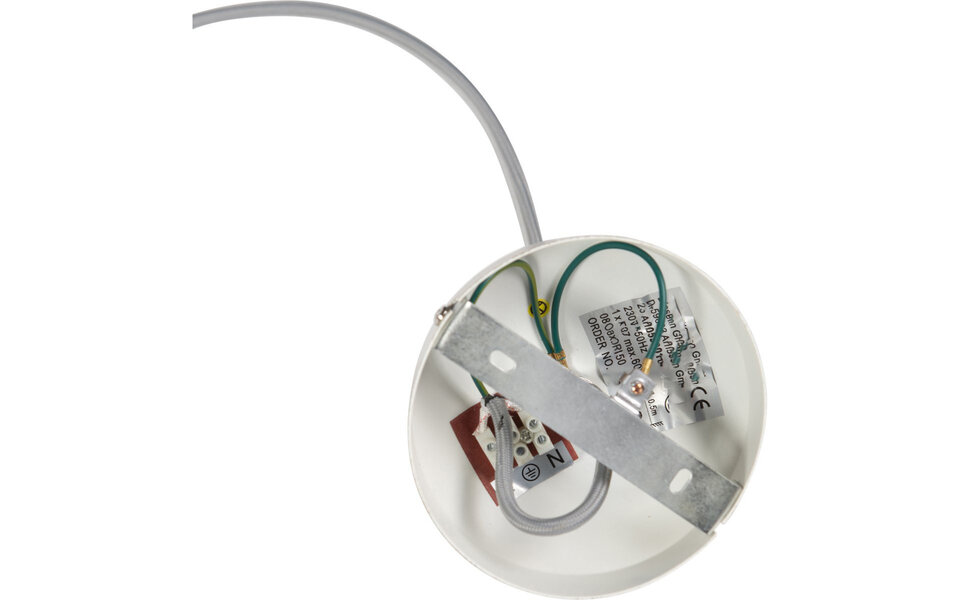 HLW LED LED Pendant Lamp Wood - Trion Bola Round Design with E27 Fitting and Matte Light Brown