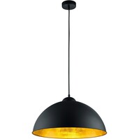LED Pendant Lamp Trion Romy - Matte Black Aluminum, E27 Socket