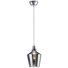 HLW LED LED Pendant Lamp with Glass Trion Colia - Round Smoked Glass & Gloss Chrome