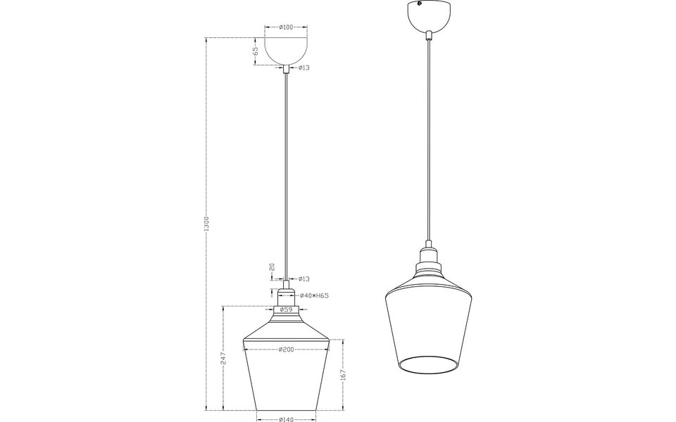 HLW LED LED Hanglamp met Glas Trion Colia - Rond Rookglas & Glans Chroom