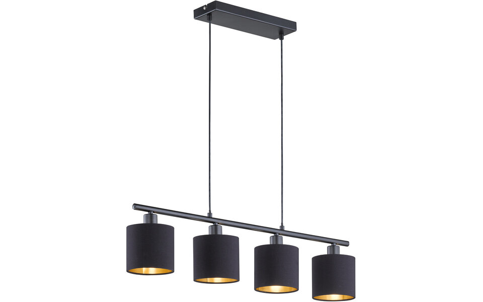 HLW LED LED Pendant Lamp Trion Torry - Matte Black LED Pendant Lamp with Aluminum & 4 E14 Fittings HLW LED LED Pendant Lamp Trion Torry - Matte Black LED Pendant Lamp with Aluminum & 4 E14 Fittings