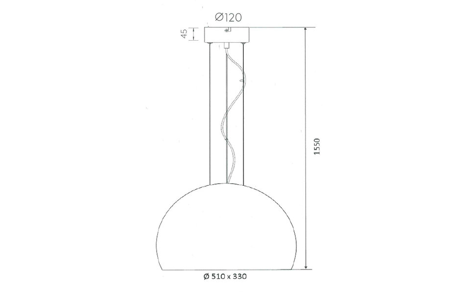 HLW LED Gold LED Pendant Lamp Matte Gold - Elegant LED Lamp with E27 Socket