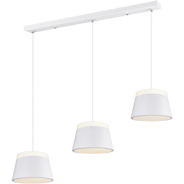 LED Hanglamp Trion Barnaness - Mat Wit, 6-lichts, E14 Verlichting per ruimte