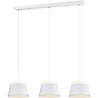 Moderne mat witte LED hanglamp met 6 lichtpunten en E14 fittingen, vermogen 15W