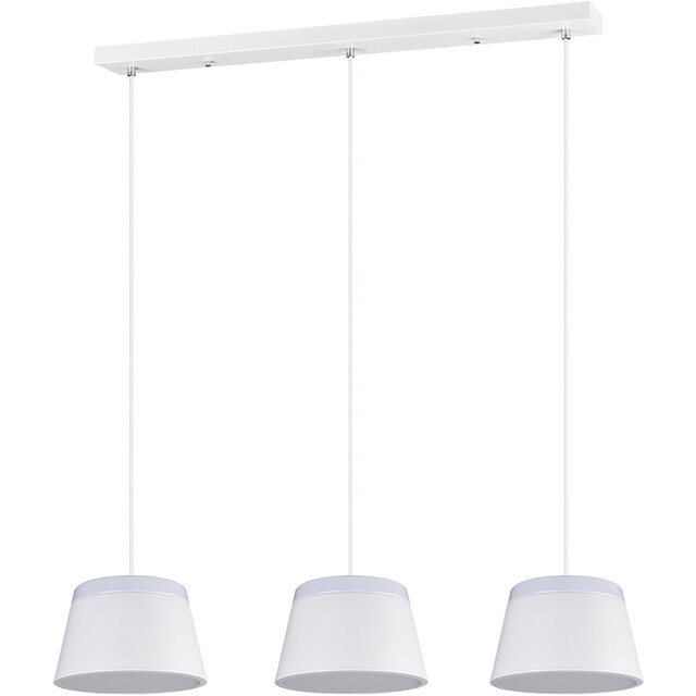 HLW LED White LED Pendant Lamp Trion Barnaness - 6 Lights, Matte White Aluminum, E14