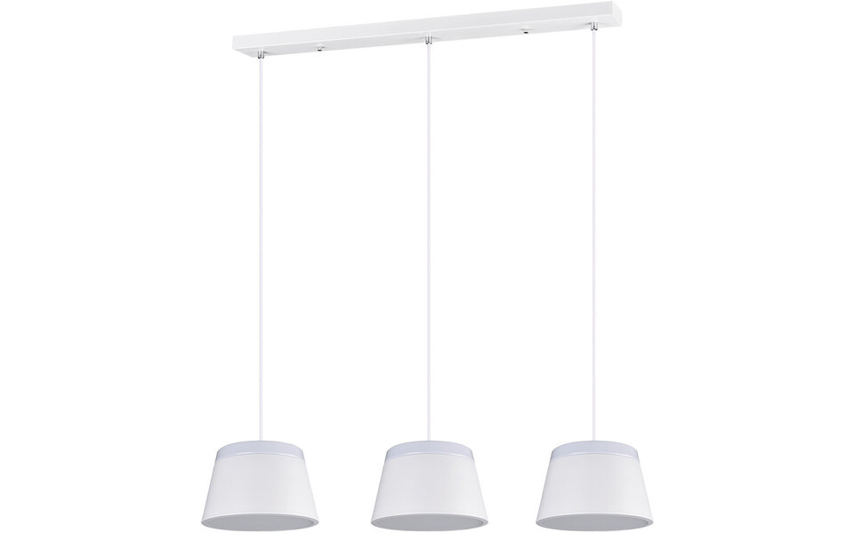 HLW LED Witte LED Hanglamp Trion Barnaness - 6-lichts, Mat Wit Aluminium, E14