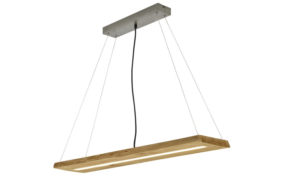HLW LED Trion Brida Dimmable LED Pendant Lamp 27W - Warm White 3000K - Wood - Rectangular