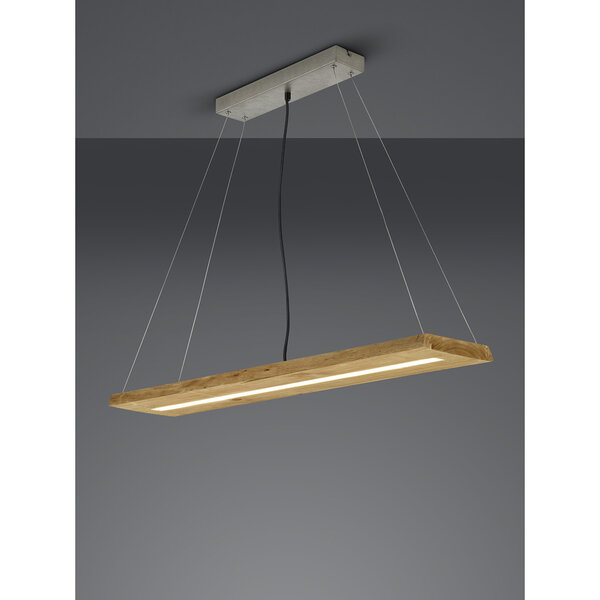 HLW LED Trion Brida Dimbare LED Hanglamp 27W - Warm Wit 3000K - Hout - Rechthoekig HLW LED Trion Brida Dimbare LED Hanglamp 27W - Warm Wit 3000K - Hout - Rechthoekig