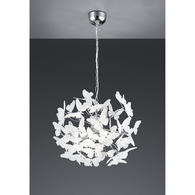 HLW LED LED Pendant Lamp Trion Baduli - 4-light LED lamp with G9 fitting and gloss chrome