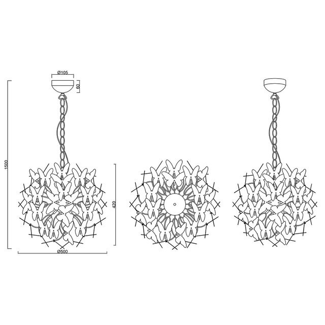 HLW LED LED Hanglamp Trion Baduli - 4-lichts LED lamp met G9 fitting en glans chroom HLW LED LED Hanglamp Trion Baduli - 4-lichts LED lamp met G9 fitting en glans chroom