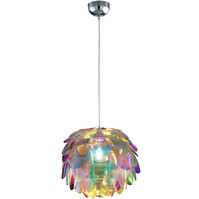 LED Pendant Lamp Trion Klova - Matte Chrome, E27 fitting, Round