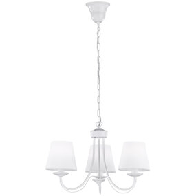 LED Hanglamp Mat Wit - 3-lichts Witte LED Lamp E14 LED Hanglamp Mat Wit - 3-lichts Witte LED Lamp E14