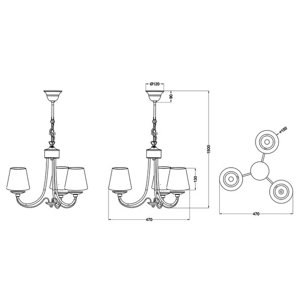 HLW LED LED Hanglamp Trion Citra - Witte LED Hanglamp met 3 lichtpunten en E14 fitting HLW LED LED Hanglamp Trion Citra - Witte LED Hanglamp met 3 lichtpunten en E14 fitting