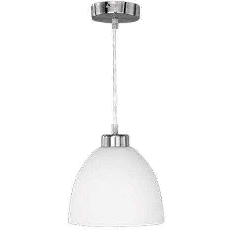 LED Hanglamp Trion Dolina - Rond mat chromen design met E27 fitting LED Hanglamp Trion Dolina - Rond mat chromen design met E27 fitting