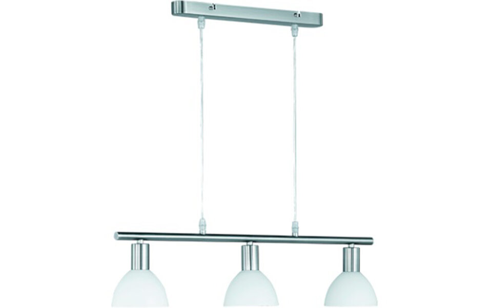 HLW LED LED Hanglamp Trion Dolina - 3-lichts Rond Mat Nikkel Aluminium E14