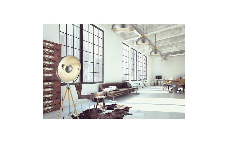 HLW LED LED Hanglamp Trion Delvira - Rond Aluminium, Antiek Nikkel, E27 Fitting HLW LED LED Hanglamp Trion Delvira - Rond Aluminium, Antiek Nikkel, E27 Fitting