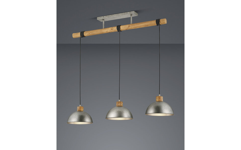 HLW LED LED Pendant Lamp Trion Delvira - 3-light Round Antique Nickel Aluminum HLW LED LED Pendant Lamp Trion Delvira - 3-light Round Antique Nickel Aluminum