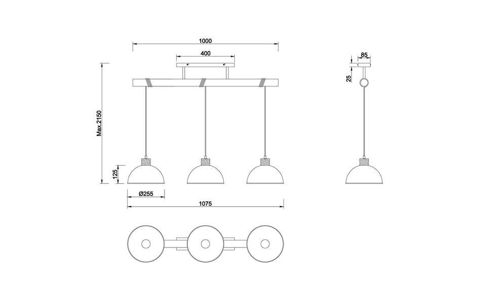 HLW LED LED Pendant Lamp Trion Delvira - 3-light Round Antique Nickel Aluminum HLW LED LED Pendant Lamp Trion Delvira - 3-light Round Antique Nickel Aluminum