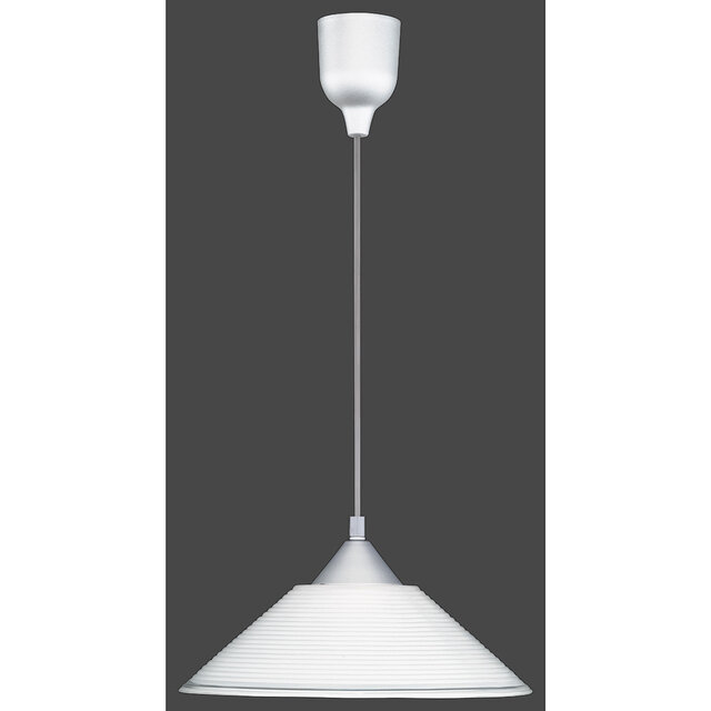 witte moderne stoffen LED hanglamp met E27 fitting en 60W vermogen witte moderne stoffen LED hanglamp met E27 fitting en 60W vermogen