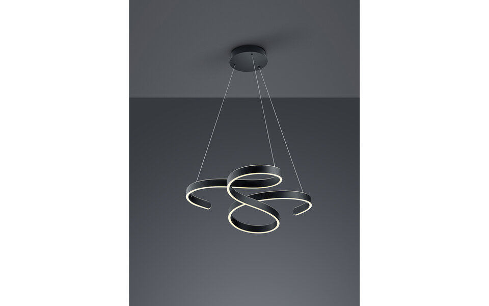 HLW LED White Dimmable LED Pendant Lamp 52W - Warm White 3000K - Matt Anthracite Aluminum HLW LED White Dimmable LED Pendant Lamp 52W - Warm White 3000K - Matt Anthracite Aluminum