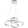 LED Pendant Lamp 52W - Dimmable, Warm White LED Pendant Lamp in Matte Gray Aluminum