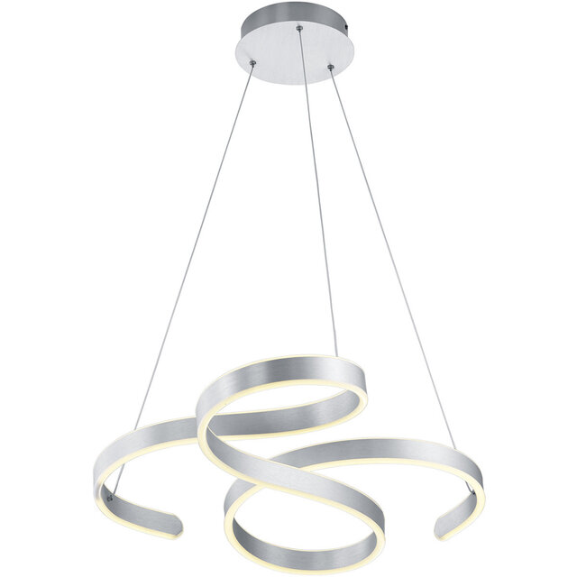 Dimbare LED Hanglamp 52W - Warm Wit - Mat Grijs Aluminium Verlichting per ruimte