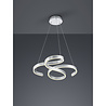 Dimbare matgrijze LED hanglamp 52W met warm wit licht in modern design