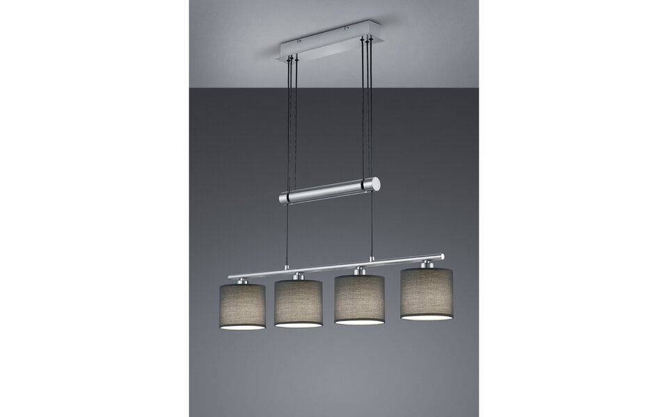 HLW LED LED Pendant Lamp Trion Gorino - Matte Gray Aluminum, 4-light, E14 Fitting HLW LED LED Pendant Lamp Trion Gorino - Matte Gray Aluminum, 4-light, E14 Fitting