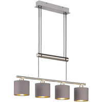 LED Pendant Lamp Trion Gorino - 4-light, Matte Brown Aluminum