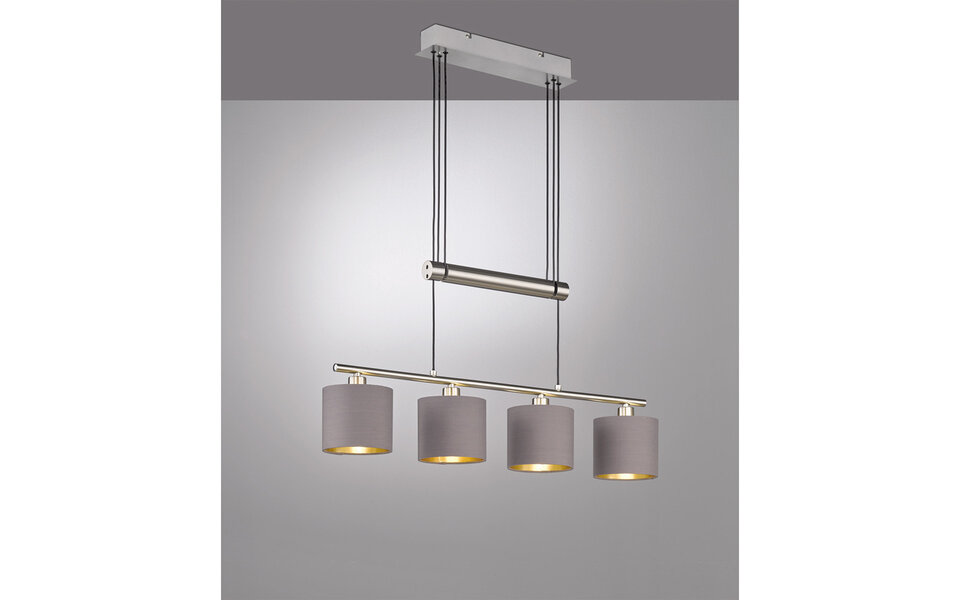 HLW LED LED Pendant Lamp Trion Gorino - 4-light, Matte Brown Aluminum with E14 fittings