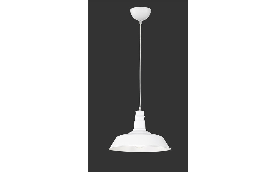 HLW LED White LED Pendant Lamp Trion Wulo - Round Aluminum, E27 Fitting, Matte White HLW LED White LED Pendant Lamp Trion Wulo - Round Aluminum, E27 Fitting, Matte White