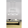 HLW LED LED Pendant Lamp Trion Stomun - 3-Light Rectangular Matte Nickel Aluminum
