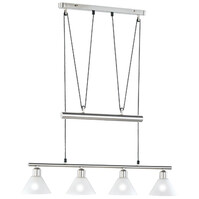 LED Hanglamp Trion Stomun - 4-lichts Mat Nikkel Aluminium