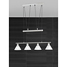 HLW LED LED Pendant Lamp Trion Stomun - 4-light aluminum pendant lighting with matte nickel