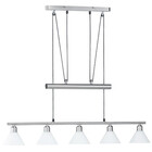HLW LED LED Pendant Lamp 5-light Trion Stomun - Matte Nickel Aluminum, E14 Fitting