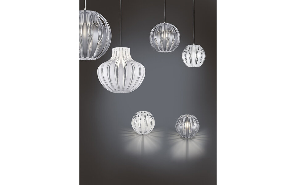 HLW LED Stoffen LED Hanglamp Trion Pumon XL - Witte LED Hanglamp met E27 Fitting HLW LED Stoffen LED Hanglamp Trion Pumon XL - Witte LED Hanglamp met E27 Fitting