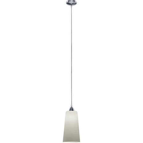 LED Hanglamp Trion Konumo - Mat Nikkel Aluminium, E27, 1-lichts Rond LED Hanglamp Trion Konumo - Mat Nikkel Aluminium, E27, 1-lichts Rond