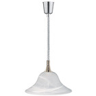 HLW LED LED Pendant Lamp Trion Voluna - Matte Nickel Round Aluminum, E27 Fitting