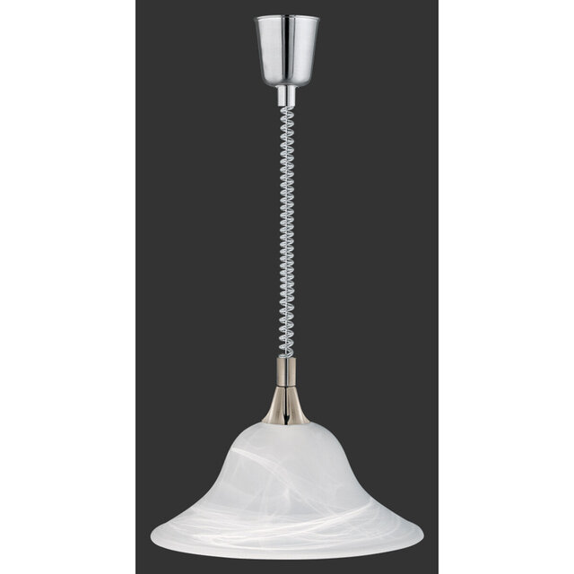 HLW LED LED Pendant Lamp Trion Voluna - Matte Nickel Round Aluminum, E27 Fitting HLW LED LED Pendant Lamp Trion Voluna - Matte Nickel Round Aluminum, E27 Fitting