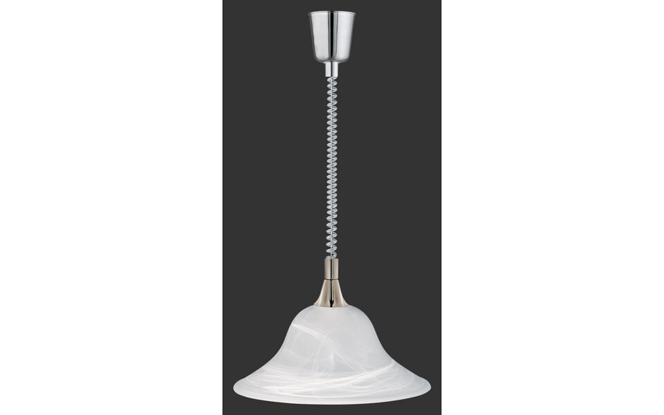 HLW LED LED Pendant Lamp Trion Voluna - Matte Nickel Round Aluminum, E27 Fitting HLW LED LED Pendant Lamp Trion Voluna - Matte Nickel Round Aluminum, E27 Fitting