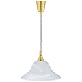 Gold LED Pendant Lamp Trion Voluna - Matte Gold, Aluminum, E27 Fitting