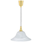 HLW LED Gold LED Pendant Lamp Trion Voluna - Matte Gold, Aluminum, E27 Fitting