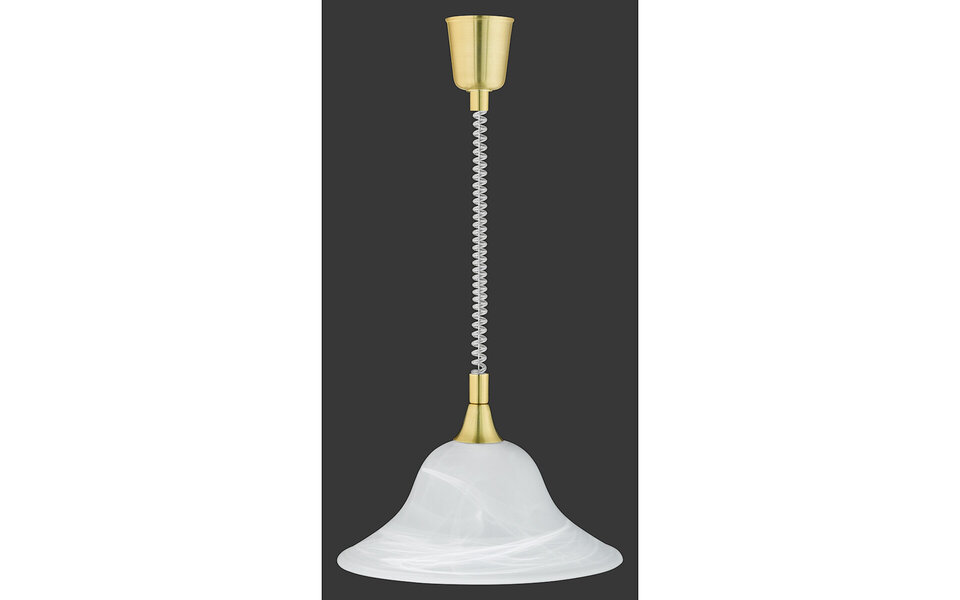 HLW LED Gold LED Pendant Lamp Trion Voluna - Matte Gold, Aluminum, E27 Fitting