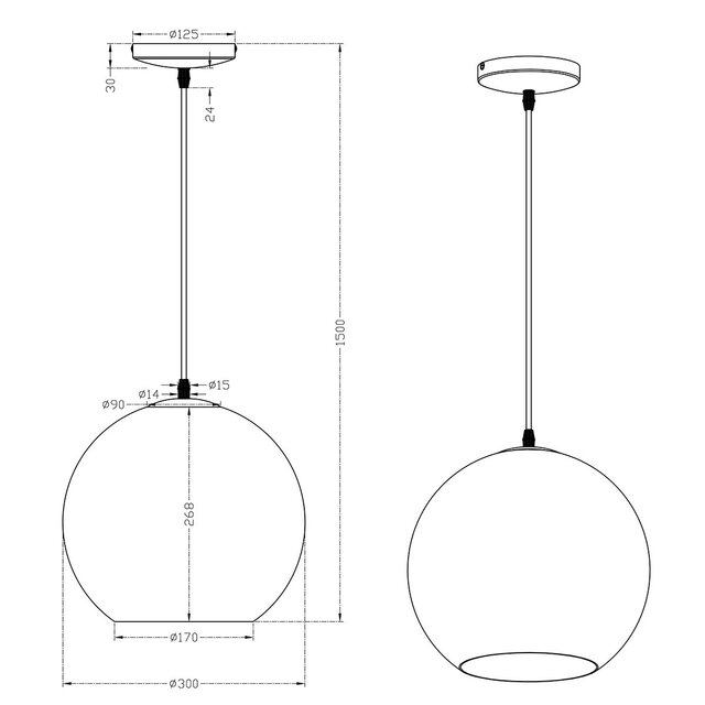 HLW LED LED Pendant Lamp Trion Mono XL - Round, Matte Nickel, Aluminum, E27 Fitting HLW LED LED Pendant Lamp Trion Mono XL - Round, Matte Nickel, Aluminum, E27 Fitting