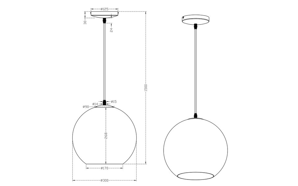 HLW LED LED Hanglamp Trion Mono XL - Rond, Mat Nikkel, Aluminium, E27 Fitting