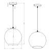 HLW LED LED Pendant Lamp Trion Mono XL - Round, Matte Nickel, Aluminum, E27 Fitting HLW LED LED Pendant Lamp Trion Mono XL - Round, Matte Nickel, Aluminum, E27 Fitting