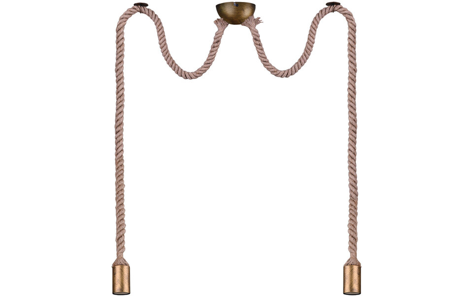 HLW LED Bronzen LED Hanglamp - Stijlvolle aluminium LED lamp met dubbele E27 fitting HLW LED Bronzen LED Hanglamp - Stijlvolle aluminium LED lamp met dubbele E27 fitting