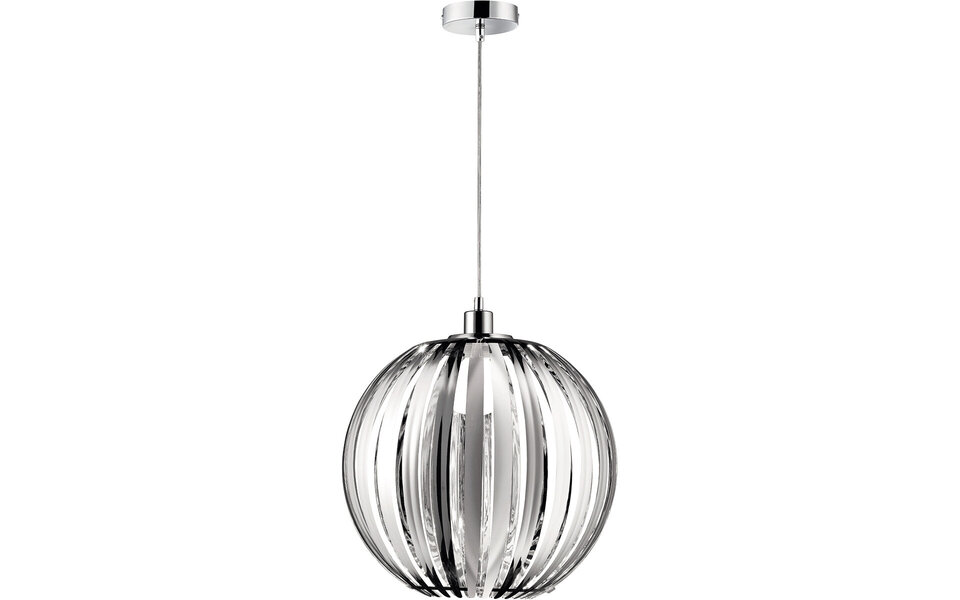HLW LED LED Pendant Lamp Trion Zuka - Stylish round pendant lighting with gloss chrome & E27 fitting HLW LED LED Pendant Lamp Trion Zuka - Stylish round pendant lighting with gloss chrome & E27 fitting